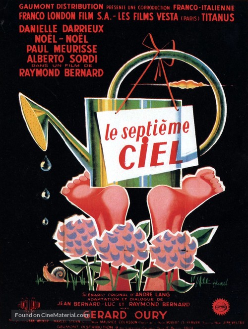 Le sept&egrave;me ciel - French Movie Poster