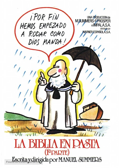 La biblia en pasta - Spanish Movie Poster