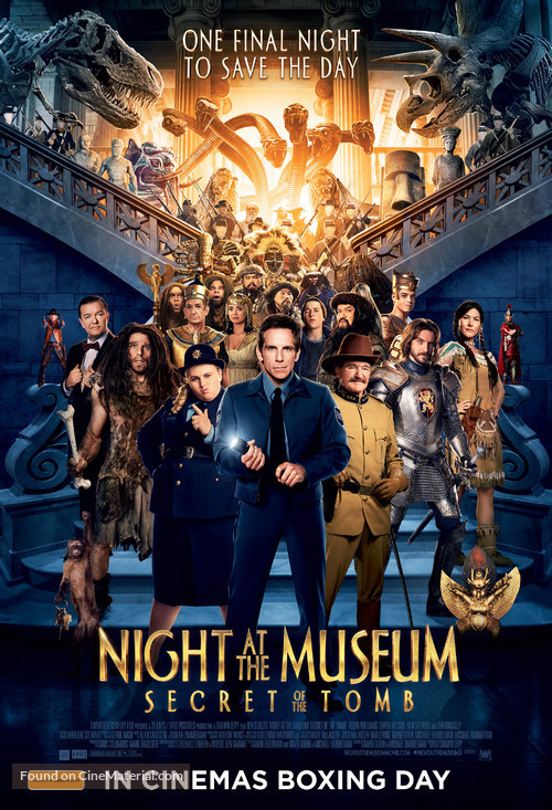 Night at the Museum: Secret of the Tomb - Australian Movie Poster