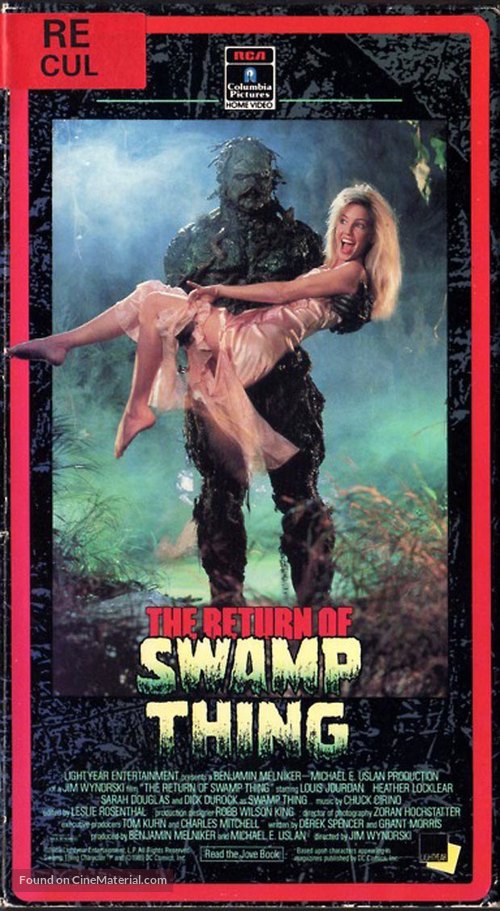 The Return of Swamp Thing - VHS movie cover