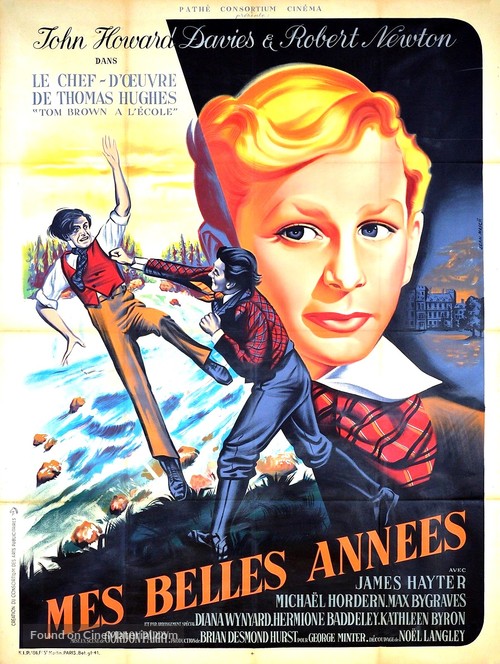 Tom Brown&#039;s Schooldays - French Movie Poster