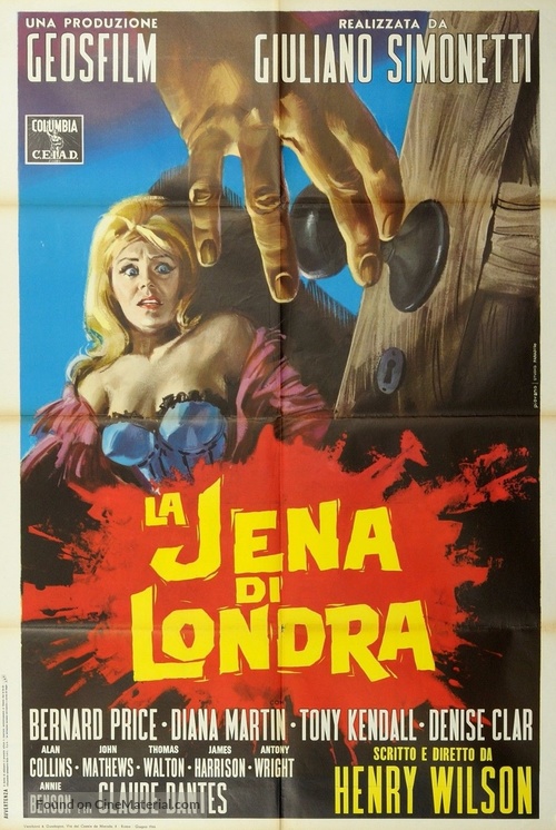 La jena di Londra - Italian Movie Poster