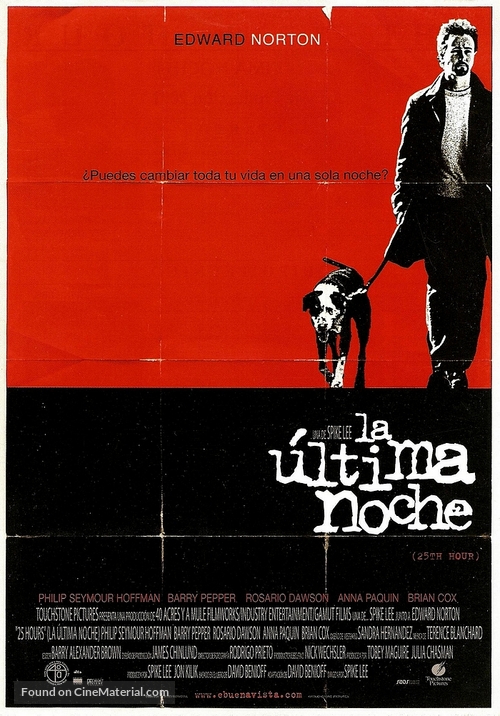 25th Hour - Spanish Movie Poster