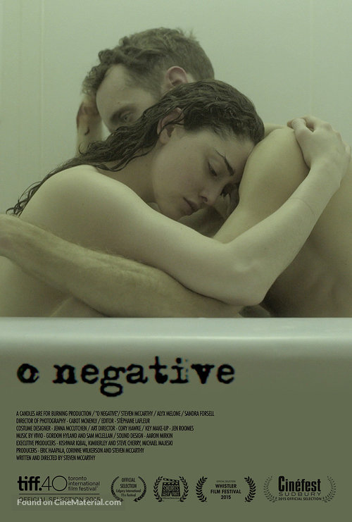 O Negative - Canadian Movie Poster