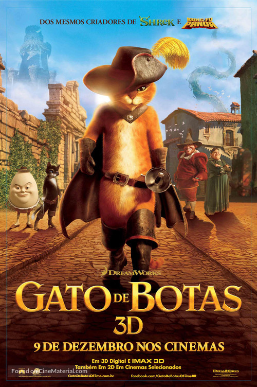 Puss in Boots - Brazilian Movie Poster