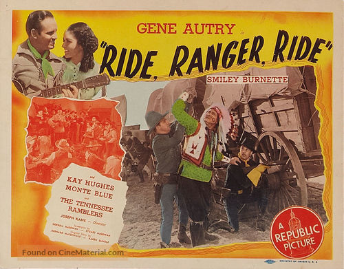 Ride Ranger Ride - Re-release movie poster