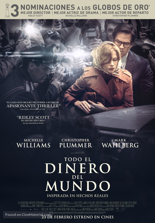 All the Money in the World - Spanish Movie Poster