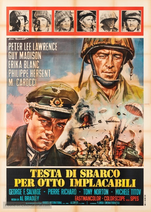 Testa di sbarco per otto implacabili - Italian Movie Poster