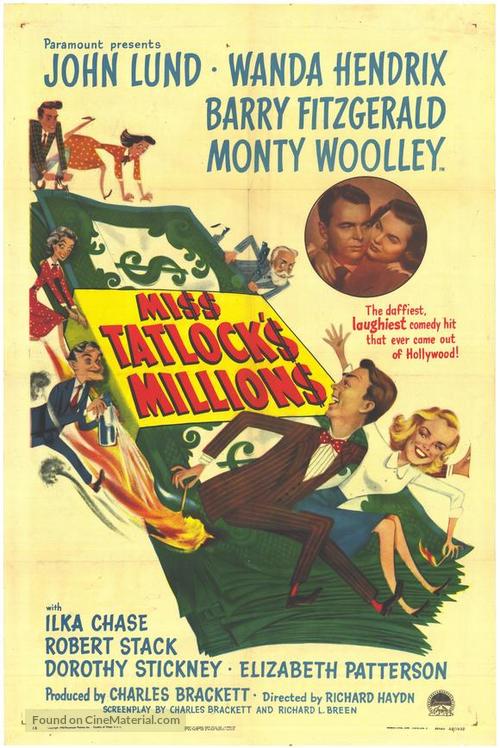 Miss Tatlock&#039;s Millions - Movie Poster