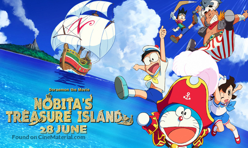 Doraemon Nobita no Takarajima - Singaporean Movie Poster