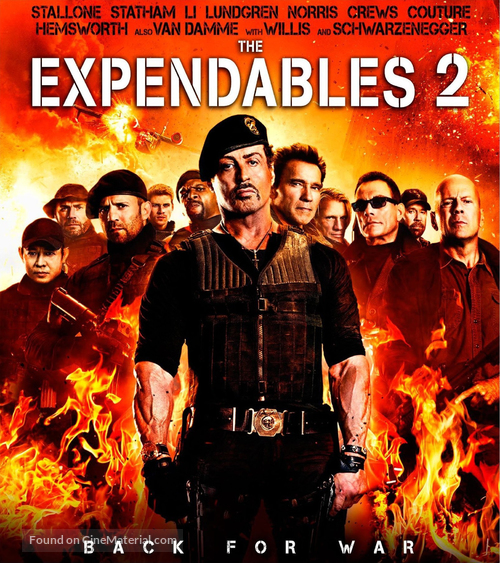 The Expendables 2 - Blu-Ray movie cover