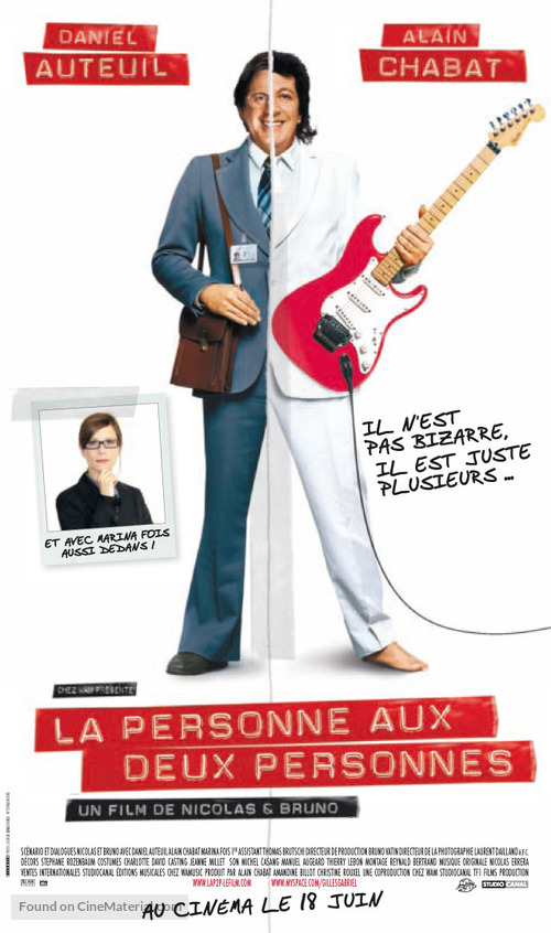 La personne aux deux personnes - French Movie Poster