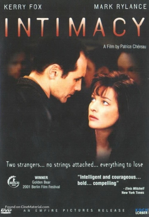 Intimacy - DVD movie cover