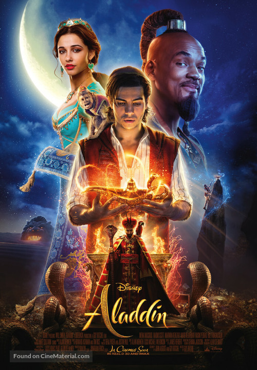 H-104 Aladdin 2019 Live Action Movie 14x21" 24x36" Custom Silk Poster 