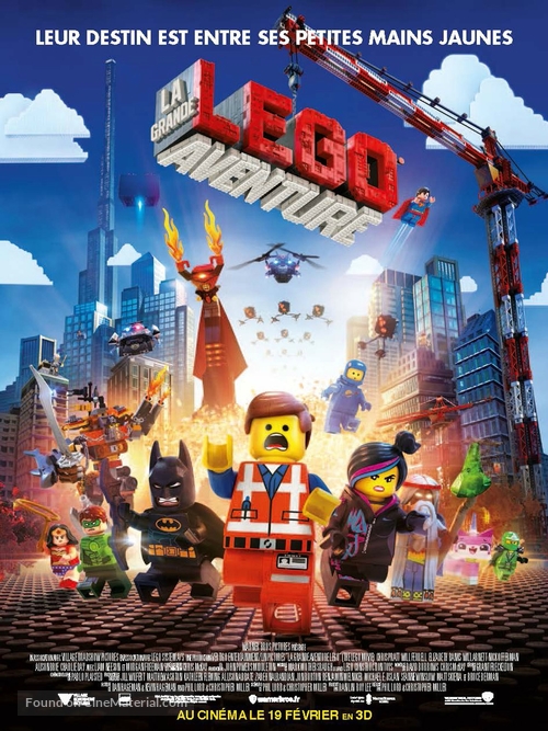 The Lego Movie - French Movie Poster
