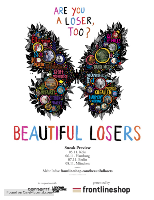Beautiful Losers - German Movie Poster