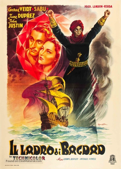 The Thief of Bagdad - Italian Movie Poster