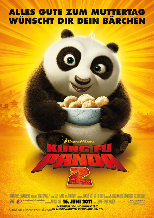 Kung Fu Panda 2 - German Movie Poster