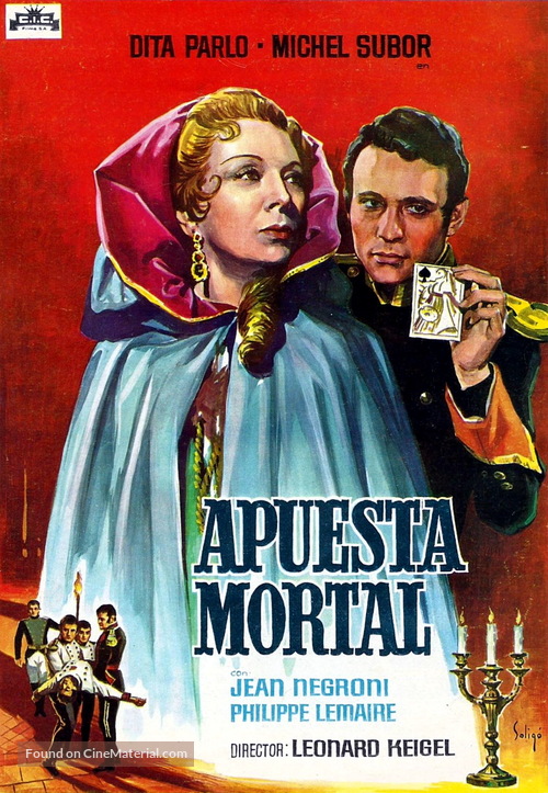 La dame de pique - Spanish Movie Poster