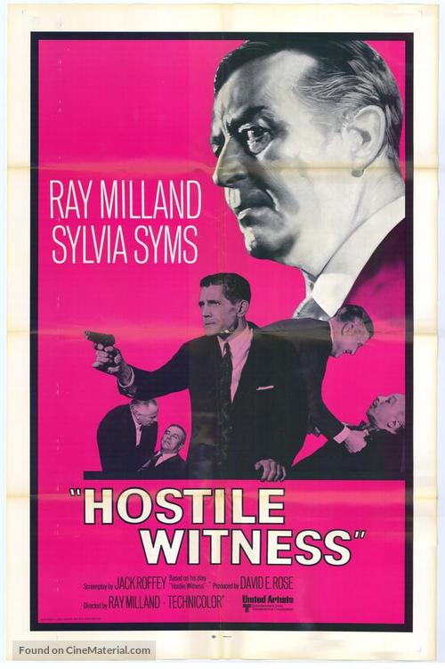 Hostile Witness - British Movie Poster