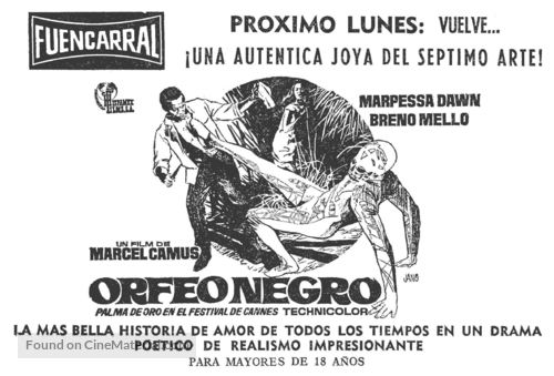 Orfeu Negro - Spanish Movie Poster