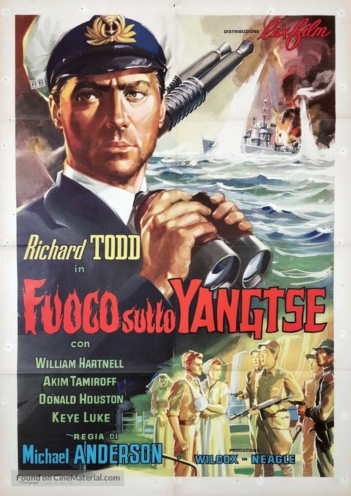 Yangtse Incident: The Story of H.M.S. Amethyst - Italian Movie Poster