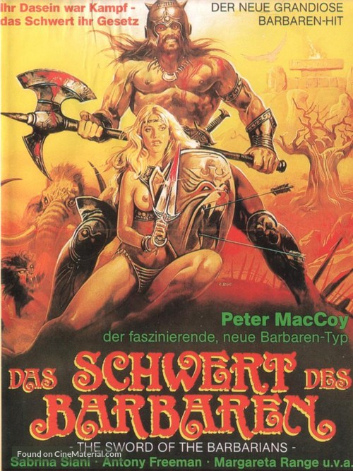 Sangraal, la spada di fuoco - German Movie Poster