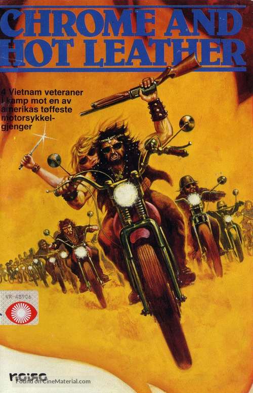 Chrome and Hot Leather - Norwegian VHS movie cover