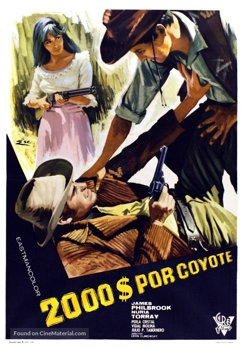 Dos mil d&oacute;lares por Coyote - Spanish Movie Poster