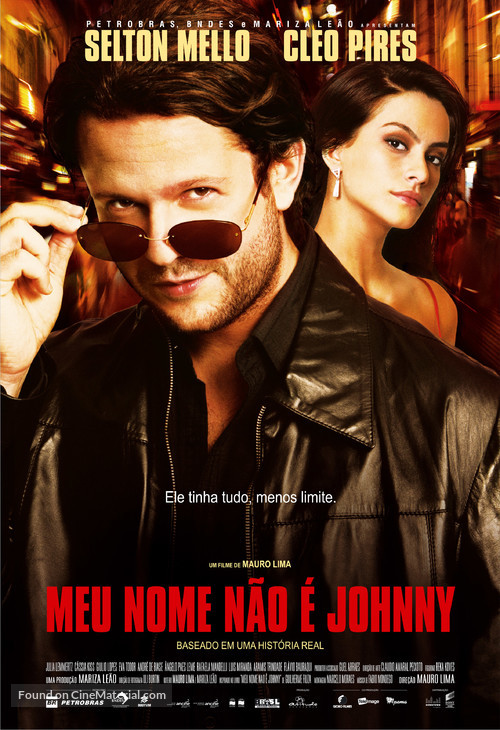 Meu Nome N&atilde;o &egrave; Johnny - Brazilian Movie Poster