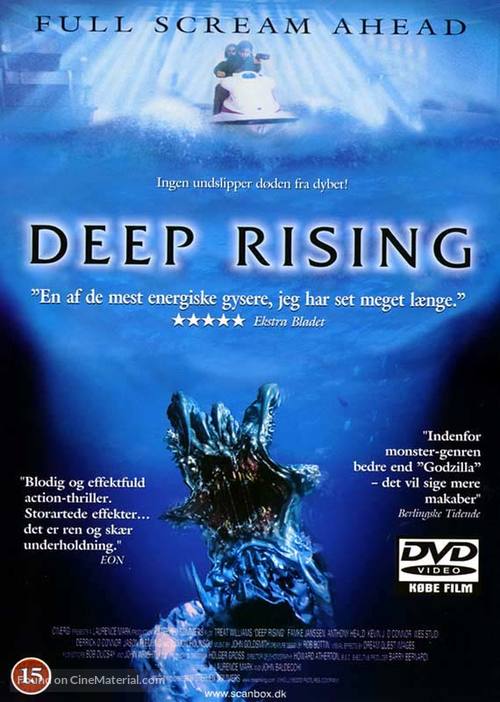 Deep Rising - Danish DVD movie cover