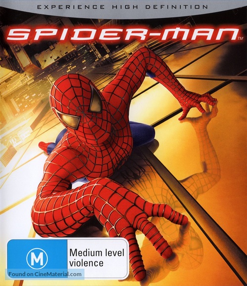 Spider-Man - Australian Blu-Ray movie cover