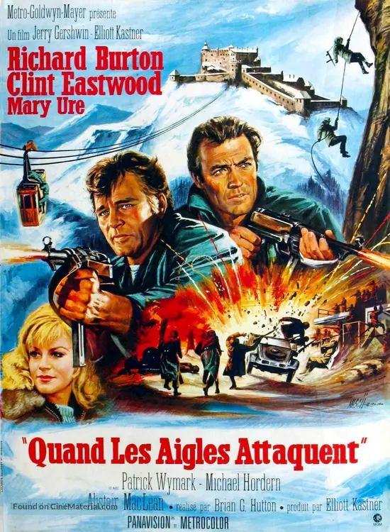 Where Eagles Dare 1968 French Movie Poster