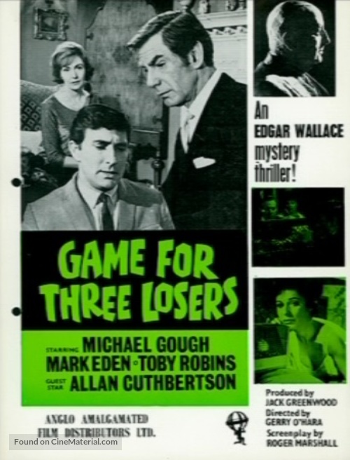 Game for Three Losers - British Movie Poster
