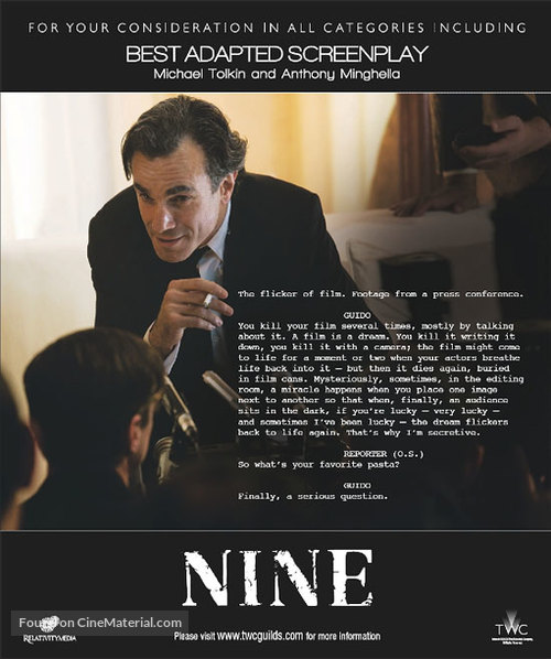 Nine - For your consideration movie poster