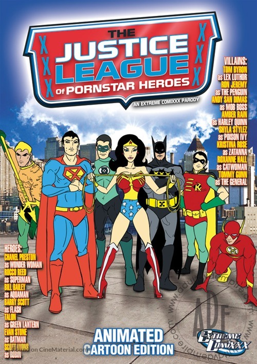 Justice League of Porn Star Heroes - DVD movie cover