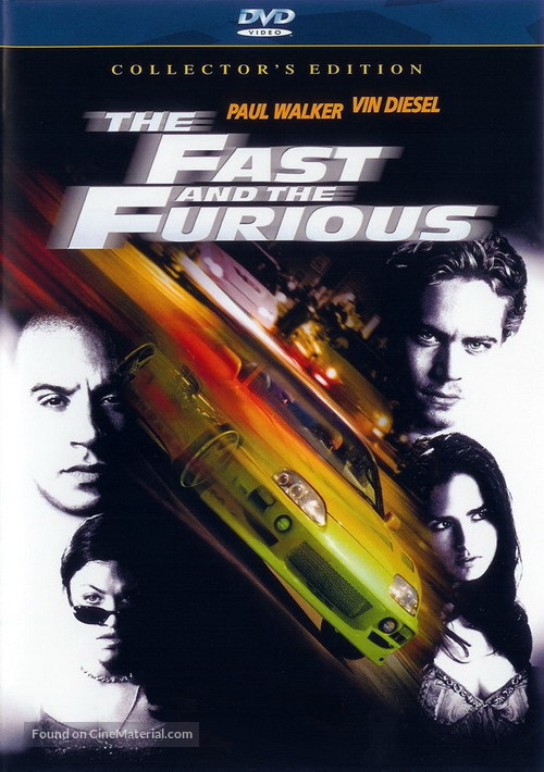 The Fast and the Furious - DVD movie cover