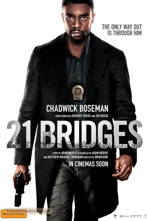 21 Bridges - Australian Movie Poster