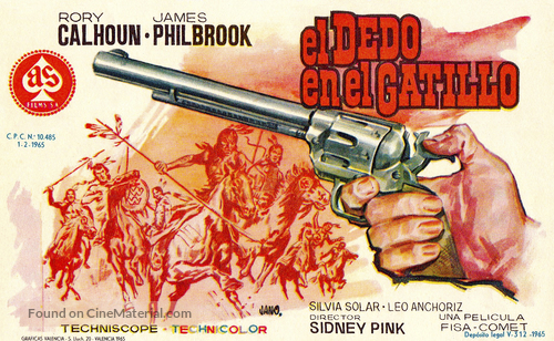 Finger on the Trigger - Spanish Movie Poster