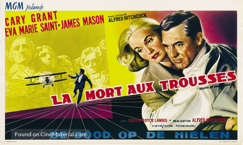North by Northwest - Belgian Movie Poster