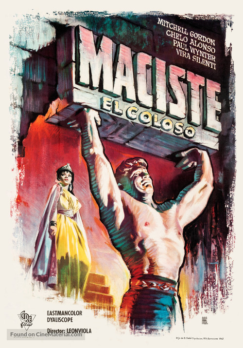 Maciste nella terra dei ciclopi - Spanish Movie Poster