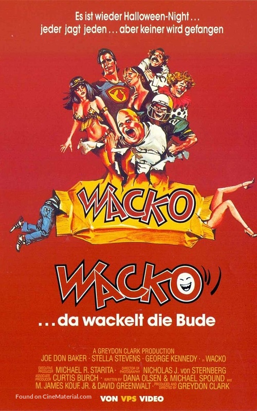 Wacko - German VHS movie cover