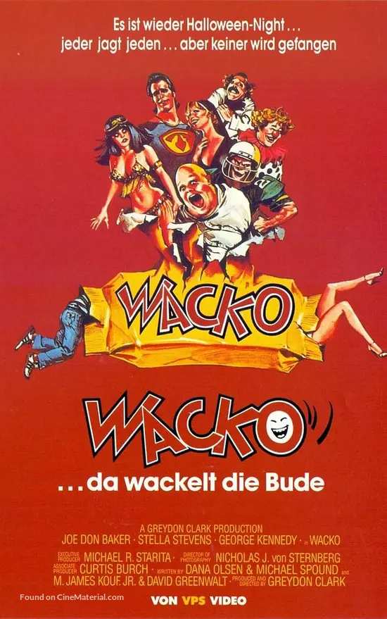 Wacko - German VHS movie cover