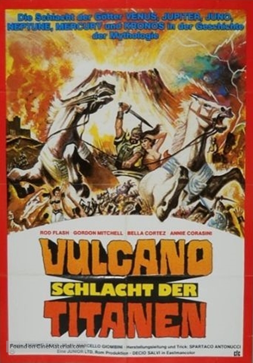 Vulcano, figlio di Giove - German Movie Poster