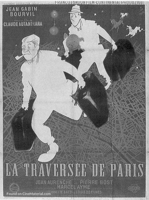 La travers&eacute;e de Paris - French Movie Poster