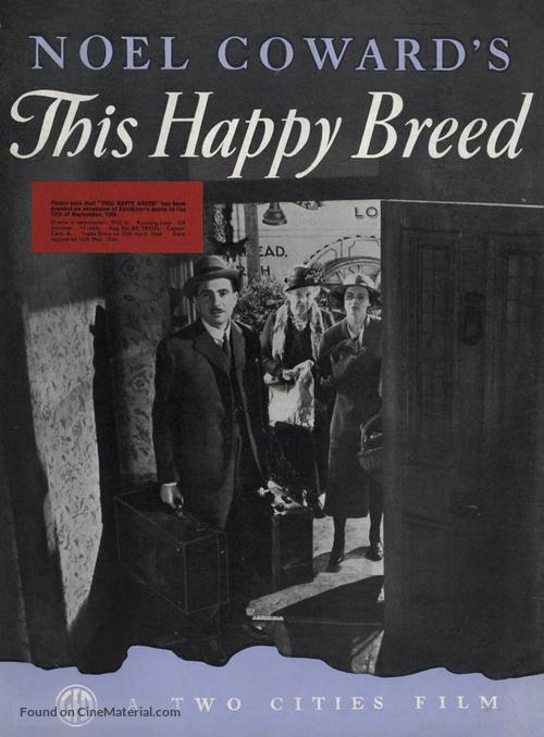 This Happy Breed - British Movie Poster