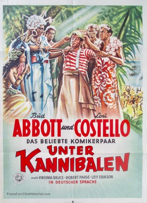 Pardon My Sarong - German Movie Poster