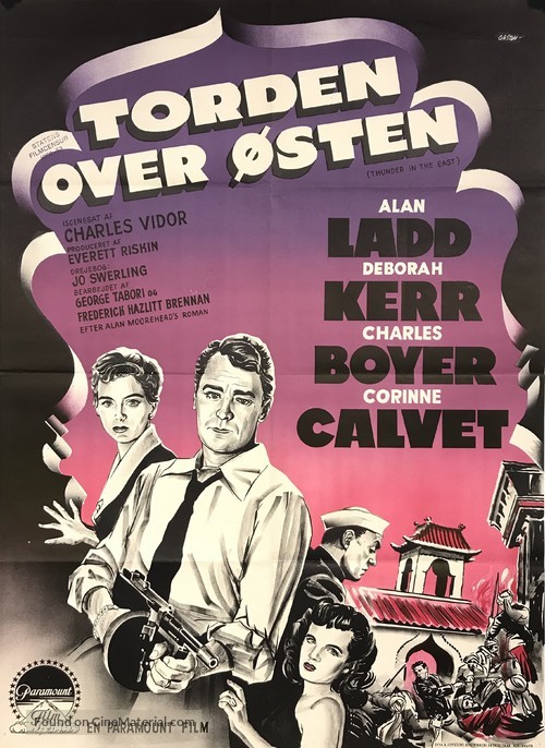 Thunder in the East - Danish Movie Poster