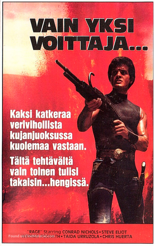 Rage - Finnish VHS movie cover