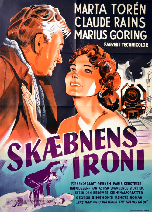 The Man Who Watched the Trains Go By - Danish Movie Poster